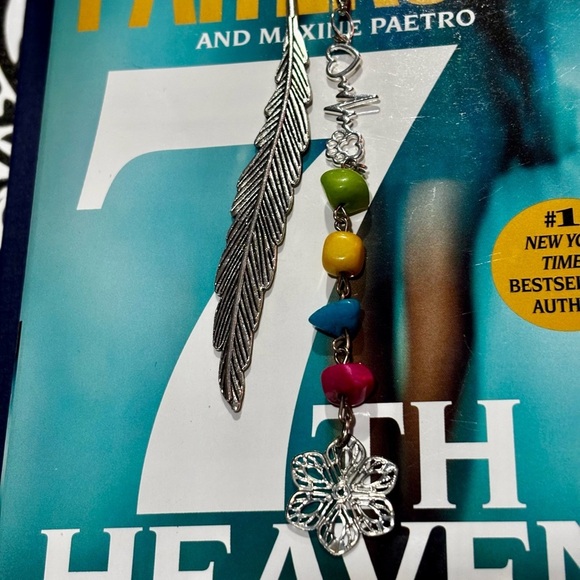 Colorful Beaded Feather bookmark - Picture 4 of 8